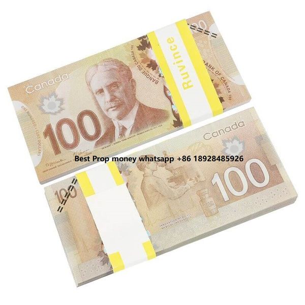 

prop money canadian dollar cad banknotes paper play money movie props