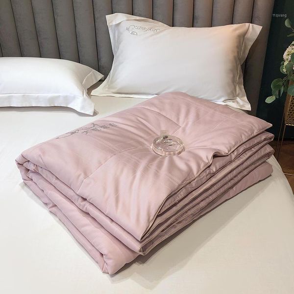 

soybean protein duvets pink winter comforters/quilt king queen size 2020 new 1