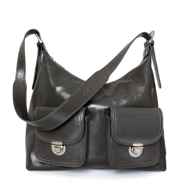 

genuine cow leather shoulder bags for ladies double pocket ladies hand bags big 2020 capacity female totes bolsas