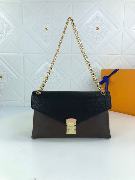 

new fashion women designer handbags m41200 brown flower 6 colors chain crossbody bags single shoulder bag