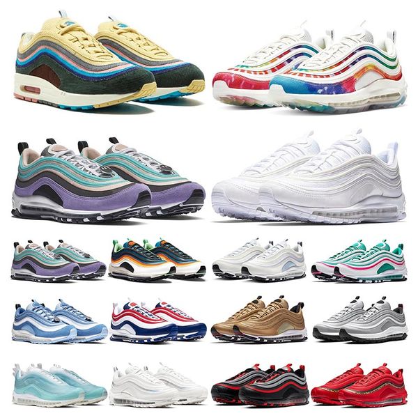 

running shoes mens womens triple white black silver bullet tie dye sean wotherspoon jesus outdoor sports shoes size 5.5-11