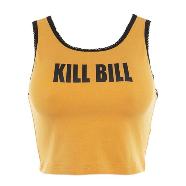 

new arrival women fashion tank letter print short knitted lace appliques female skinny casual crop tees, White