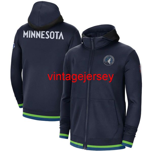 

minnesota 75th anniversary showtime hoodie full-zip jacket s-3xl, Blue;black