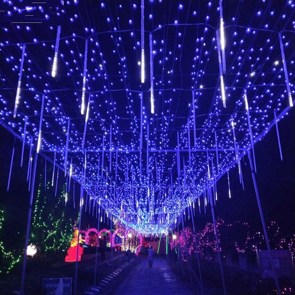 

романтический дождь huiran 8 шт. 30 см 96led light свадебное украшение светодиодные струнные огни fairy party deco deco день рождения гирлян