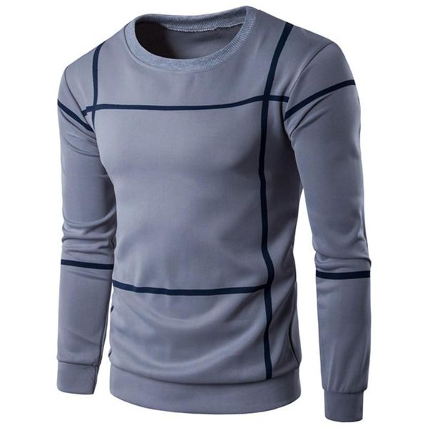 

casual hoodie sweatshirts men long sleeve hoodies striped hombre pullovers man sweatshirt autumn spring black white gray