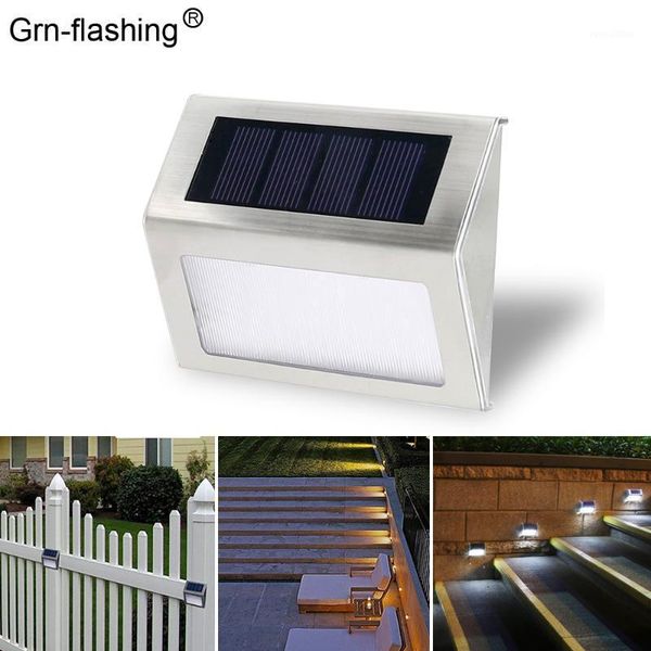 

solar wall lamp outdoor waterproof 3 leds portable garden lights alloy material with light sense control interior porch light1