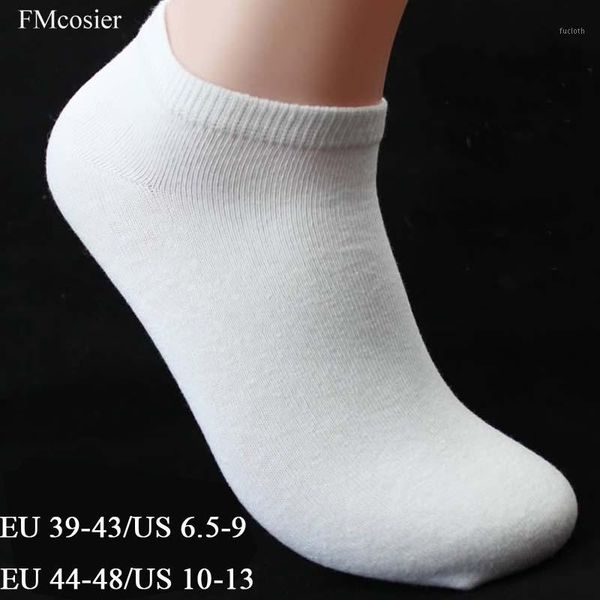 

10 pairs spring summer cotton big low cut men large size socks white ankle sokken calcetines hombre divertidos 46 45 441, Black