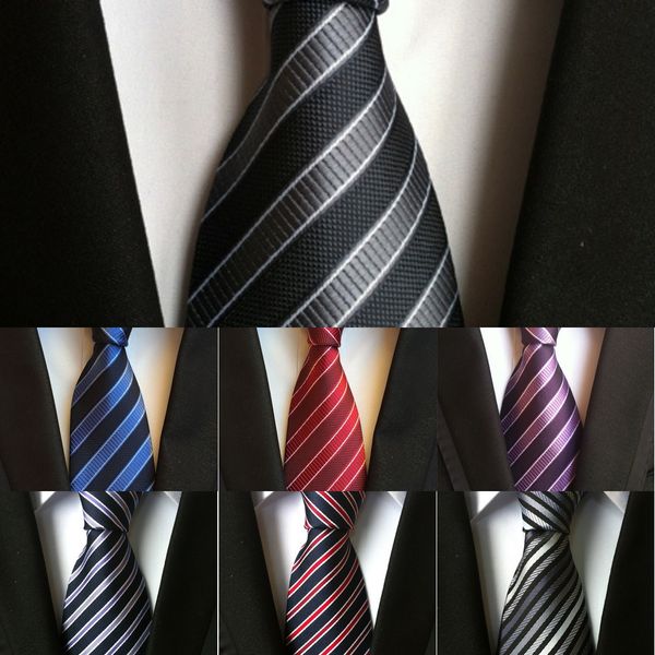 

0e6p 2020 fashion design brand ties cm necktie cotton 6 for men wedding corbatas tie party slim gravatas plaid t29-2 drop shipping, Blue;purple