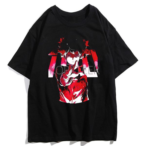 

mob psycho shigeo arataka anime harajuku cartoon short sleeve & tees fashion casual hip hop male hooded sweatshirt hoodie men t shirt