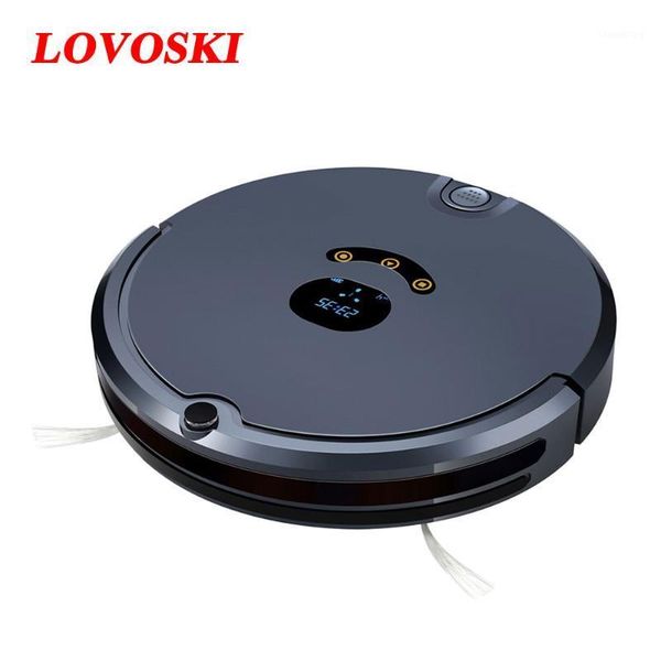 

lovoski robot vacuum cleaner home sweep and wet mopping disinfection for hard floors & carpet run 120mins automatically charge1