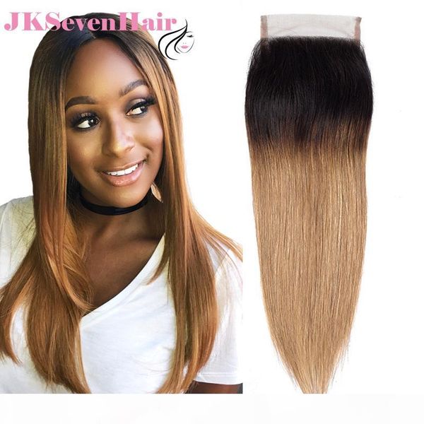 

1b honey blonde бразильский прямые волосы 4x4inch lace closure two tone honey blonde индийский малазийский перуанский free средний из трех ч, Black