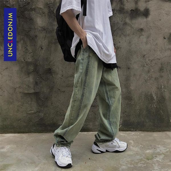 

uncledonjm green vintage jean 2021 men designer jeans for men street wear clothing biker jeans ban-7736, Blue