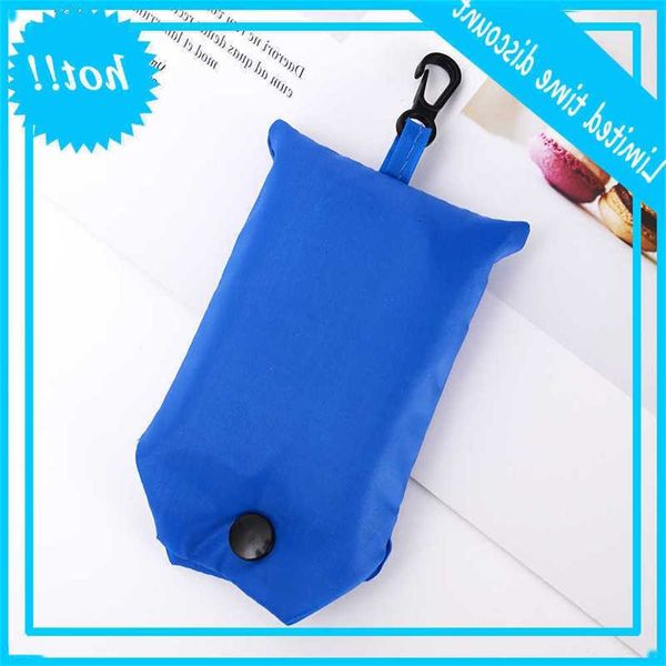 

bule mode waterproof portable shopping foldable intense handling bag