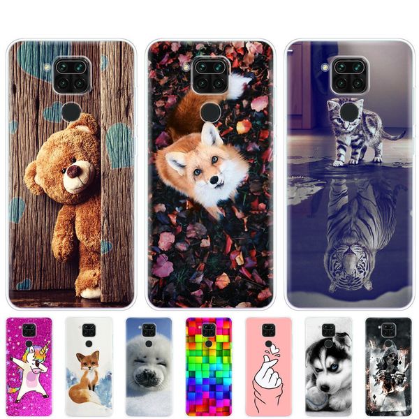 

for xiaomi case soft tpu phone back coque on redmi note 9 pro silicon bumper shell funda full 360 protective copas