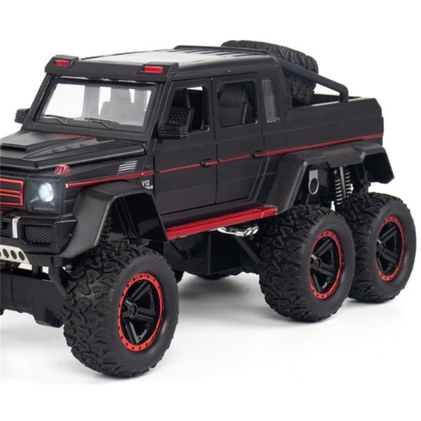 

high simulation 1:22 model g63 6x6 diecast toy vehicle door open pull back collection toys car kids gifts