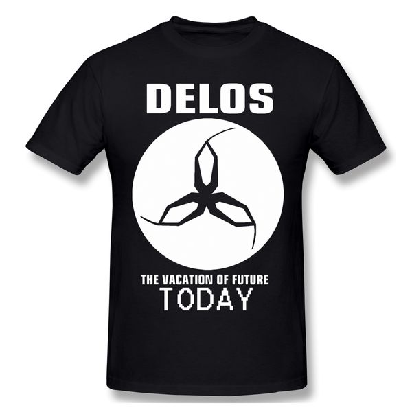 

sport westworld tv series men t-shirts humorous cotton tees delos t shirts round collar clothing gift idea plus size