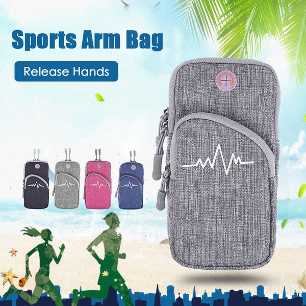 

summer portable outdoor bag breathable fabric sports arm bag waterproof mobile phone arm sleeve running cycling txtb1