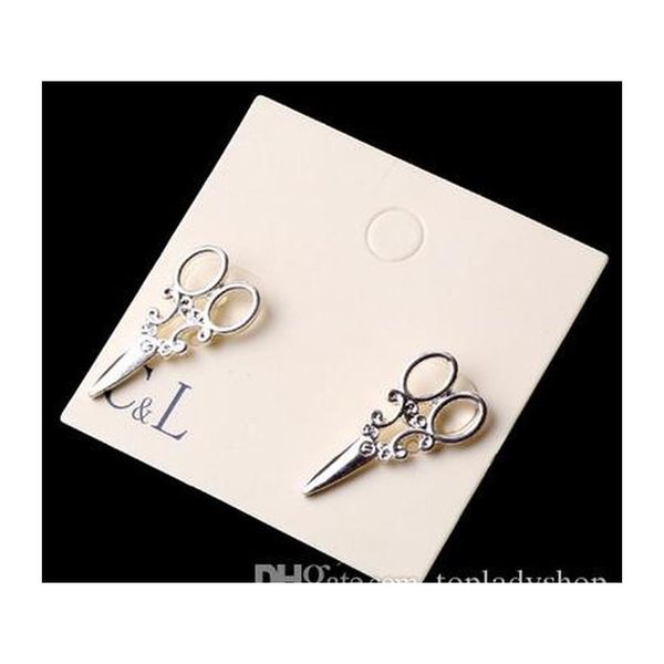 

personality scissors earrings stud fshears earring clippers earring stud fashion jewelry for women sqczqc new_dhbest, Golden;silver