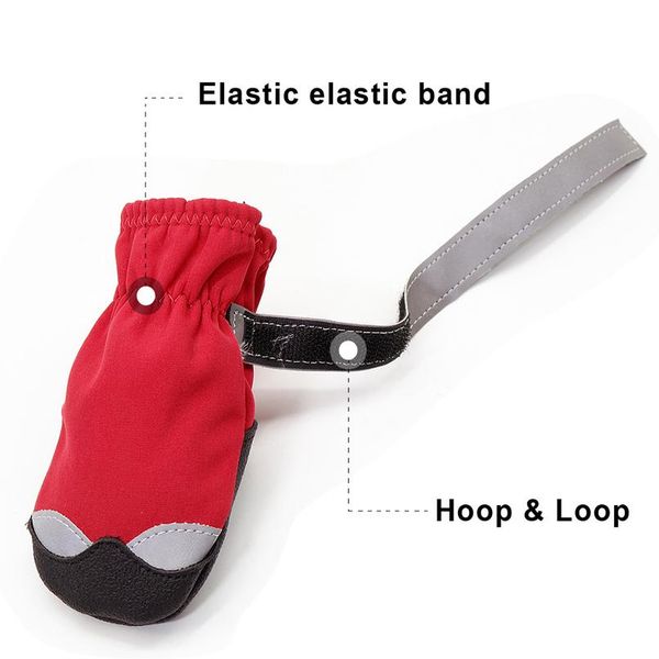 

winter dog shoes warm pet dog boots waterproof puppy dog rain snow booties socks reflective for small large footwear jllpai