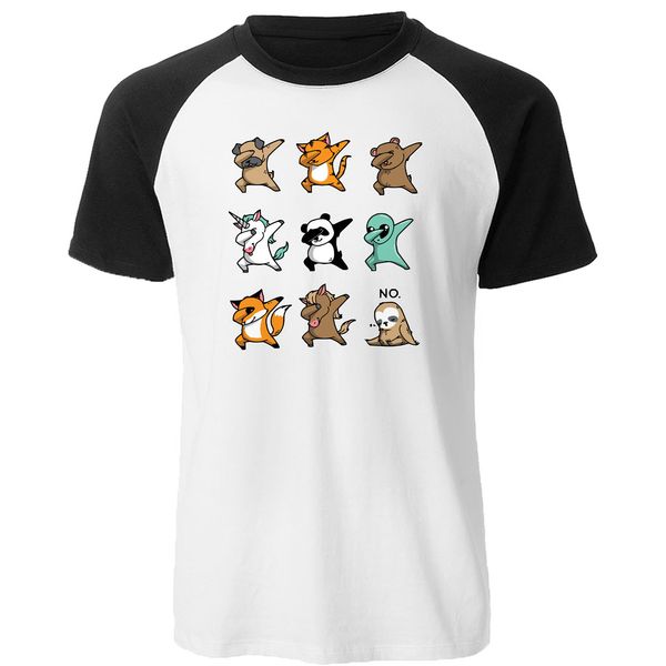

sport 2019 summer cotton short sleeve men t-shirt hip hop animal print raglan tshirt brand mens clothing funny streetwear
