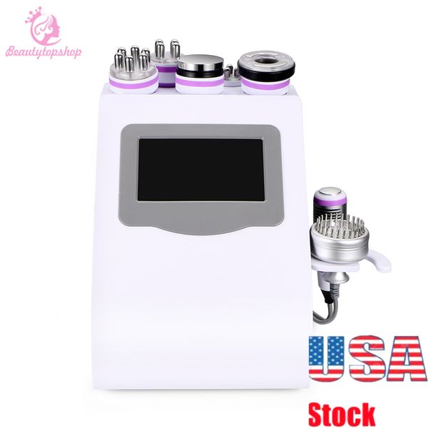 8in1 Cavitação Unontsetion emagrecimento de Cavitação de Celulite Remoção Ultrassom 40K Cavitação RF Vácuo Multipolar Multipolar Hot e Frio Photon Beauty Machine Spa