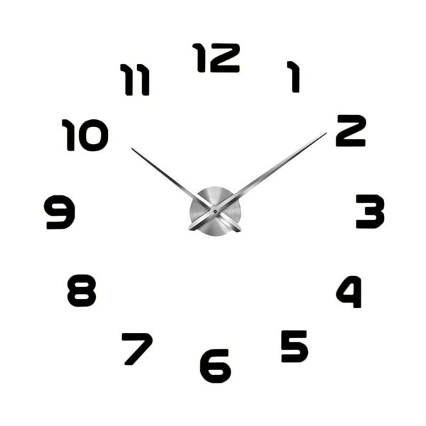 

wall clocks modern 3d large acrylic mirror surface clock sticker home office decor