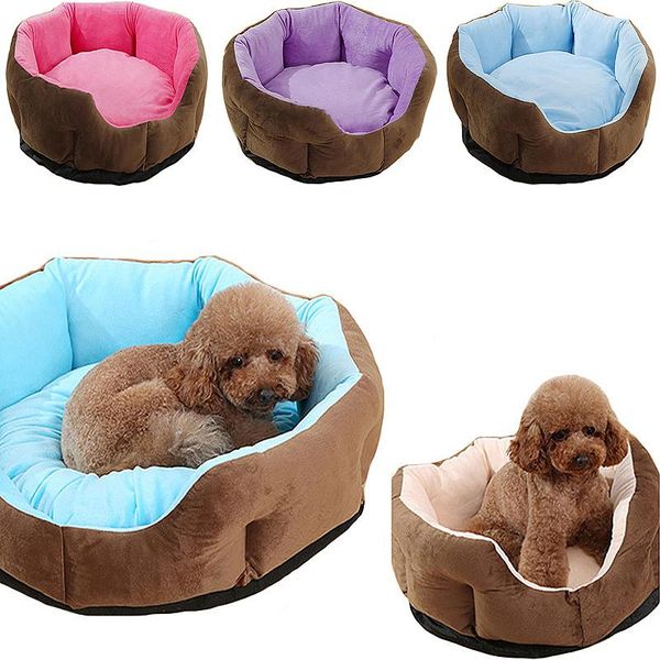 

kennel dog bed mat pet cat puppy warm mat winter cozy nest house short plush nest mattress for small medium dog pet bed 1pcs