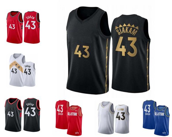 

men toronto raptors pascal siakam basketball jerseys for key players;the swing man sewed and embroidered basketball jerseys, Black;red