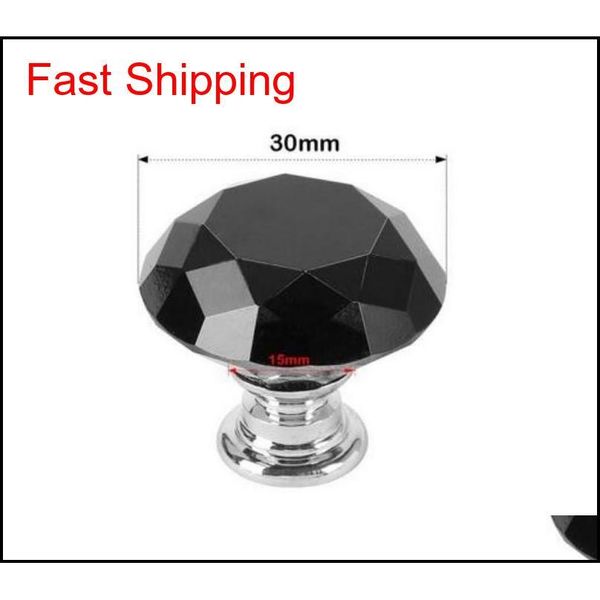

30mm diamond crystal glass door knobs drawer cabinet furniture handle knob screw fu qylzig sports2010
