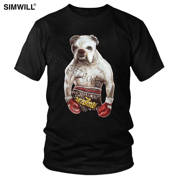 

handsome boxing bulldog killer dog graphic print crew neck short sleeve slim fit tee funny apparel hooded sweatshirt hoodie men t shirt