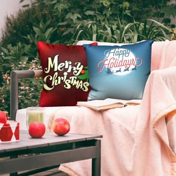 

fuwatacchi xmas gift printed pillow case merry christmas cushion cover for home sofa couch chair decorative throw pillowcases