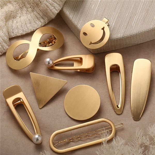 

hair accessories metal snap hair clips snap hairpins hairclips hair smiley face snap clips hairgrips barrettes hairdressing tool