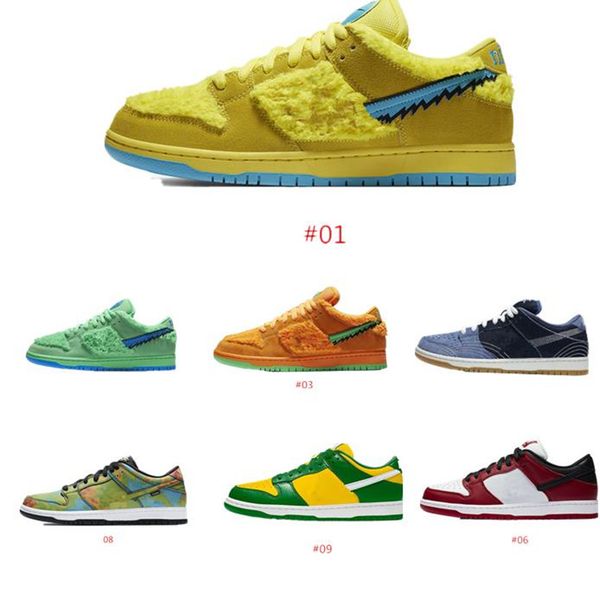 

2020 dunks low sp lemon wash women mens running shoes community garden multi-color designer skateboard casual sneakers 36-45, Black