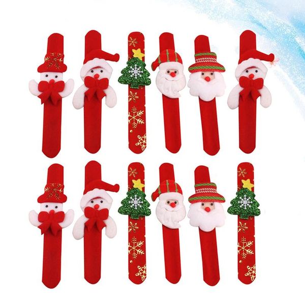 

рождественский защелкивающийся браслет пощечину плюшевые веселые подарочные похлопывание ручная группа партии благоприятный браслет wmtrnz, Silver;golden