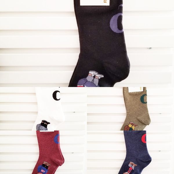 

южная корея east gate дети new носков медведь среднего хлопка sockschildren дети всего sockstube хлопчатобумажные носки pm9cw, Black