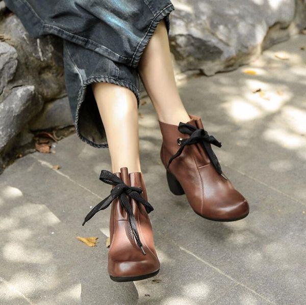 

2020 new casual all-match round toe knight boots, Black