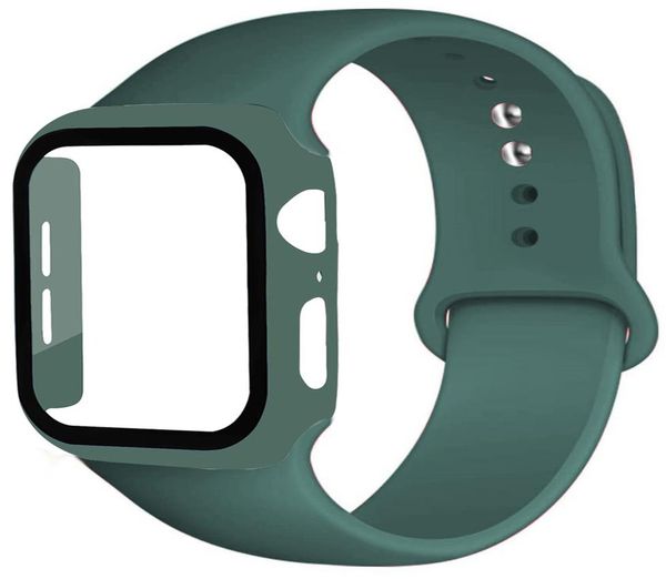 

sport band for apple watch strap 38mm 42mm accessories protector glass+case+belt bracelet iwatch serie se 3 4 5 6 40mm 44mm sqcsod