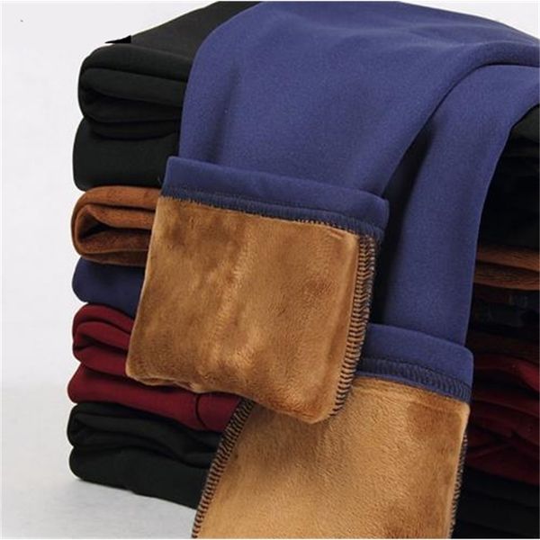 

2021 new high waist winter pants autumn warm thick veet office work pencil trousers women plus size formal pantalon femme lfu3, Black;white