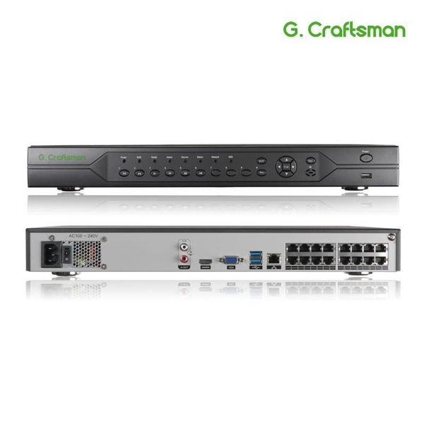 

kits xmeye 16ch 5mp poe nvr 8ch 4k h.265+ onvif network video recorder 2 hdd 24/7 recording ip camera p2p system1, Black;white