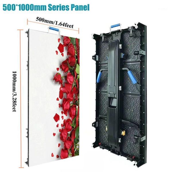 

display p3.91 led video wall billboard screen panel, 500*1000mm indoor rgb outdoor 128*256pixels panel p4.8 for advertising1