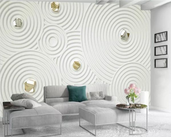

3d wallpaper bedroom beautiful white circle 3d wallpaper home decor living room bedroom wallcovering hd wallpaper