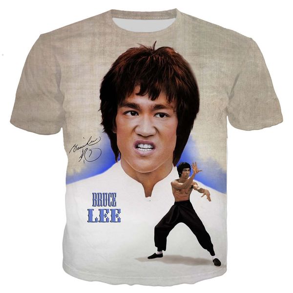 

new cool bruce lee 3d print shirts graphic graphic humor men clothing