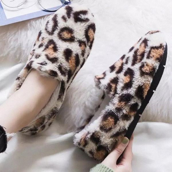 

women fur loafers flats winter shoes ballet plush warm shoes moccasins platform slip on round toe footwear fashion zapatos mujer #2a5x