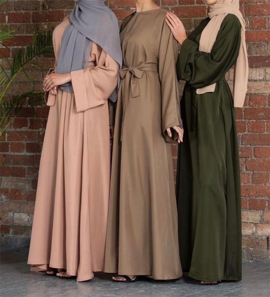

women dress autumn spring muslim fashion turkey solid plus size robe hijab islamic cloth abayas dresses musulman femme vestidos, Black;gray