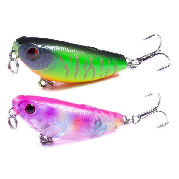 

1pc mini pencil bait 5cm 5g floating fishing lure popper small plastic hard bait isca artificial pike crankbait fishin qylfee