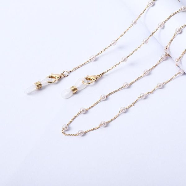 

gold color metal mask chain holder simple casual glasses chain women sunglasses chain gold color h jllpzv