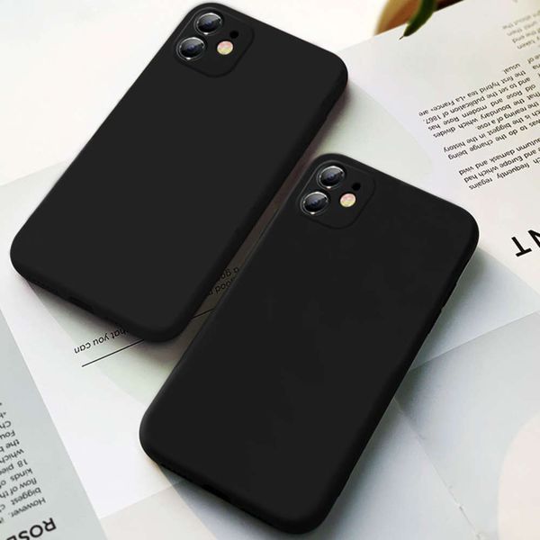 

qablack matte case, classic silicone soft shell, fashionable, suitable for vip 12, mini, 12, 11 pro, x, xr, xs, max, 6, 6s, 7, 8 plus, 5,lk