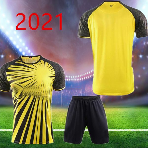 

kids 20 21 kelme watford f.c. home yellow soccer jersey 2020 2021 watford f.c. men shorts football shirt custom sales, Black