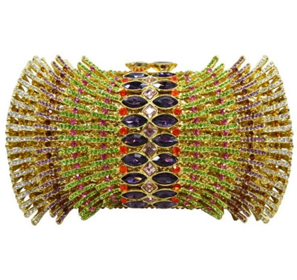 

xiyuan woman evening bag women diamond rhinestone clutch crystal chain shoulder small purse wedding purse party evening bags red