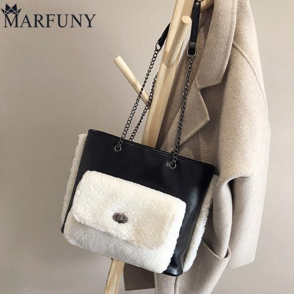 

marfuny luxury big bag female 2020 new pu leather wild tote bag female large capacity rhombic rivet shoulder